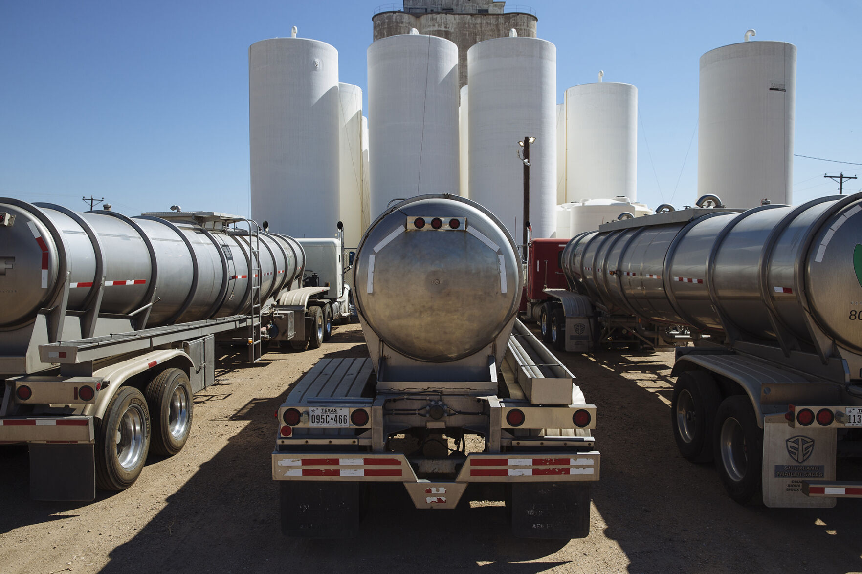 US oil tanker trucks
